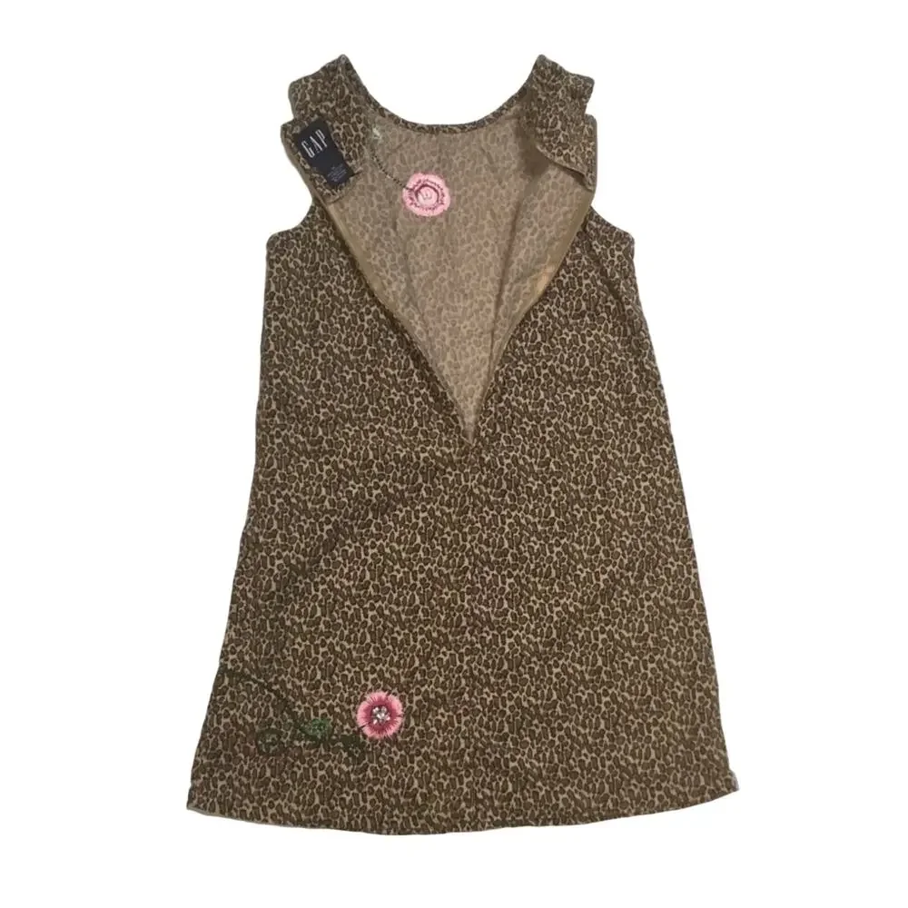 Gap Corduroy Animal Print Dress